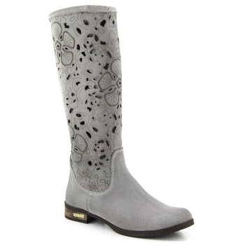 Kozaki ażurowe kwiatki